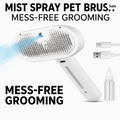 Steamy Pet Grooming Brush – Self-Cleaning Mist Spray for Dogs & Cats