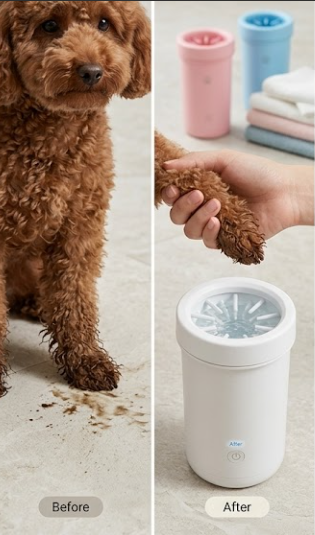 Automatic Dog Paw Cleaner - Portable Pet Paw Washer