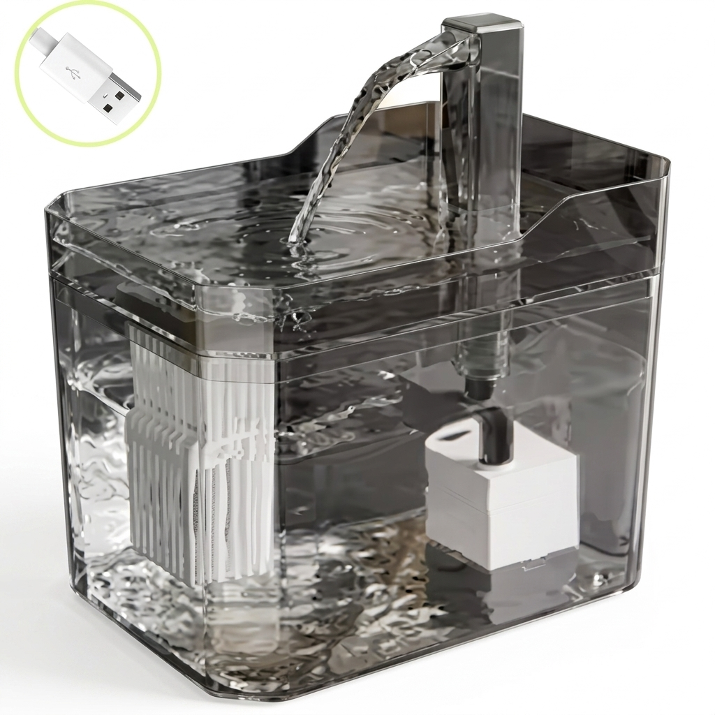 Automatic Cat Water Fountain  – Ultra Quiet Filtered Pet Water Dispenser
