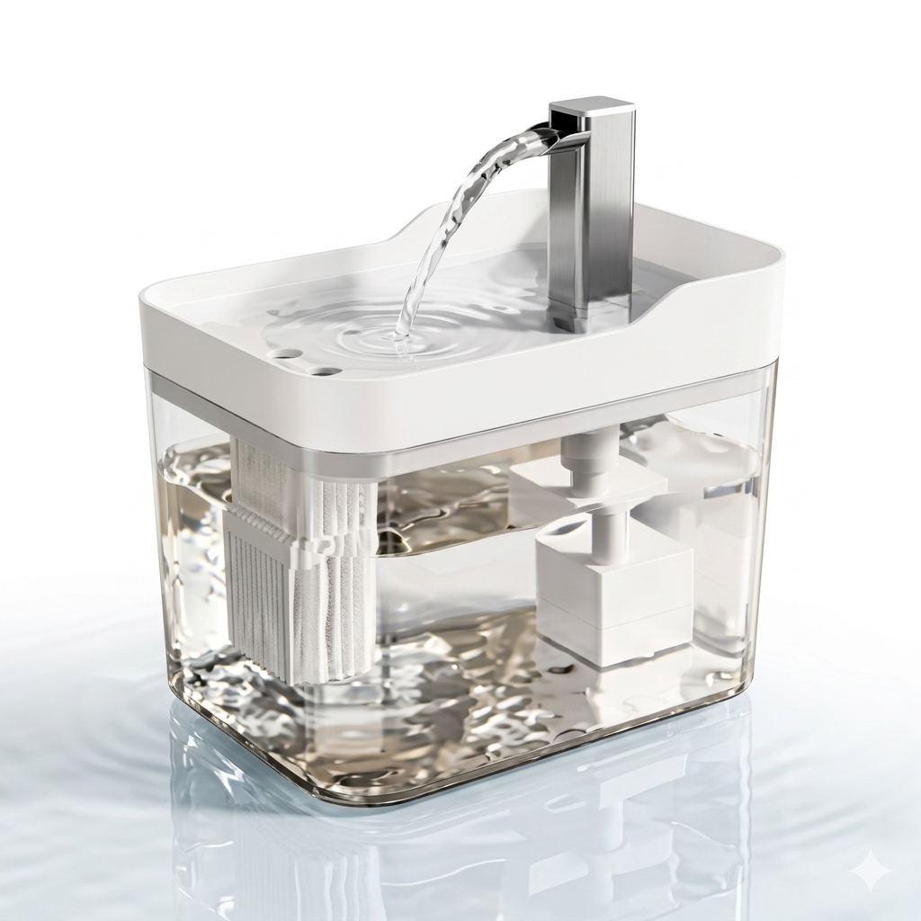 Automatic Cat Water Fountain  – Ultra Quiet Filtered Pet Water Dispenser