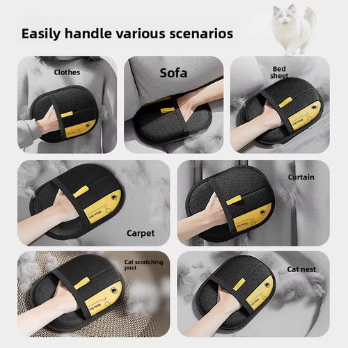 Pet Hair Remover Glove - Magic Grooming Brush for Dogs & Cats